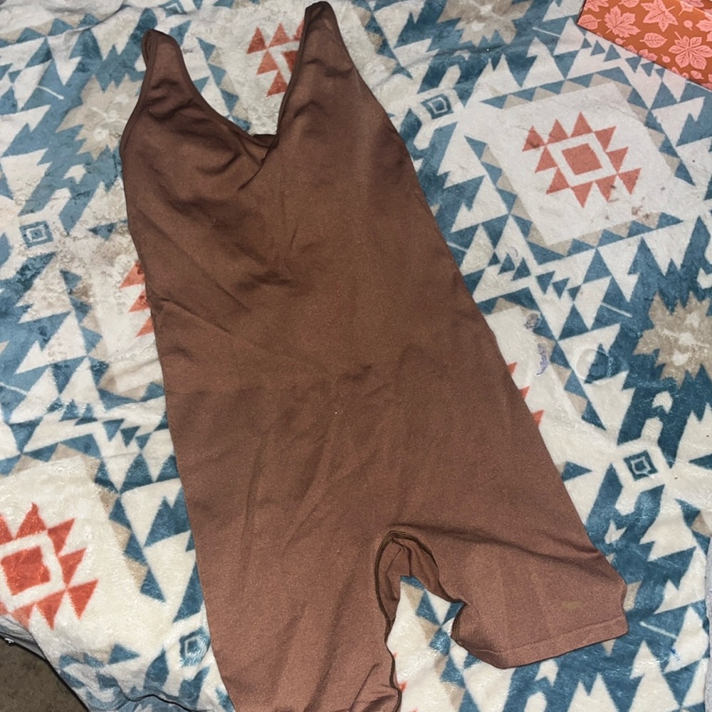 Compression Low Back Shorts Romper - image 1